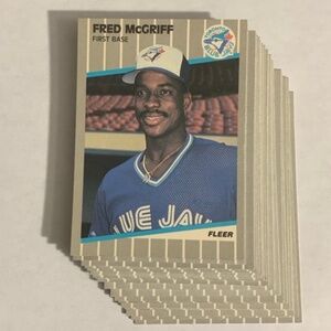 1989 Fleer Toronto Blue Jays Baseball Team Set